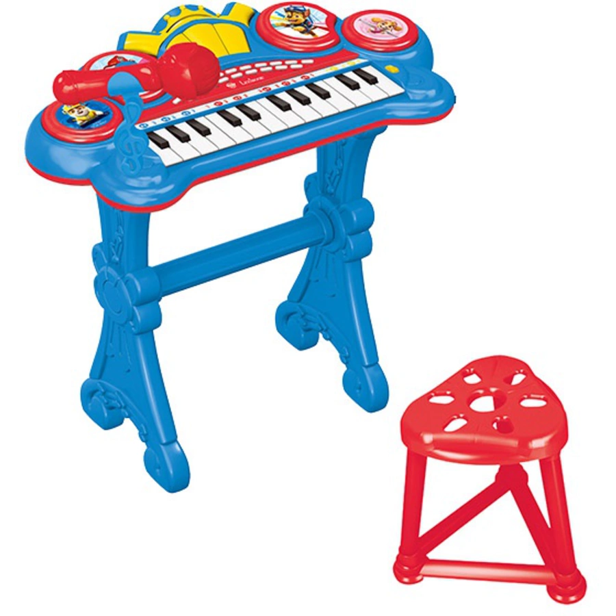 LEXIBOOK PAW Patrol Digitales Schlagzeug mit Keyboard, Mikrofon und Hocker
