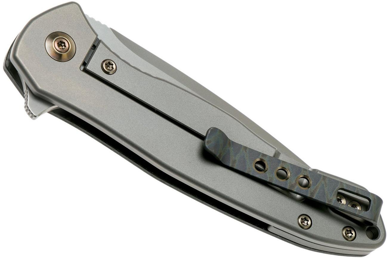 WE Knife Kitefin 2001B Shredded Carbonfiber zakmes