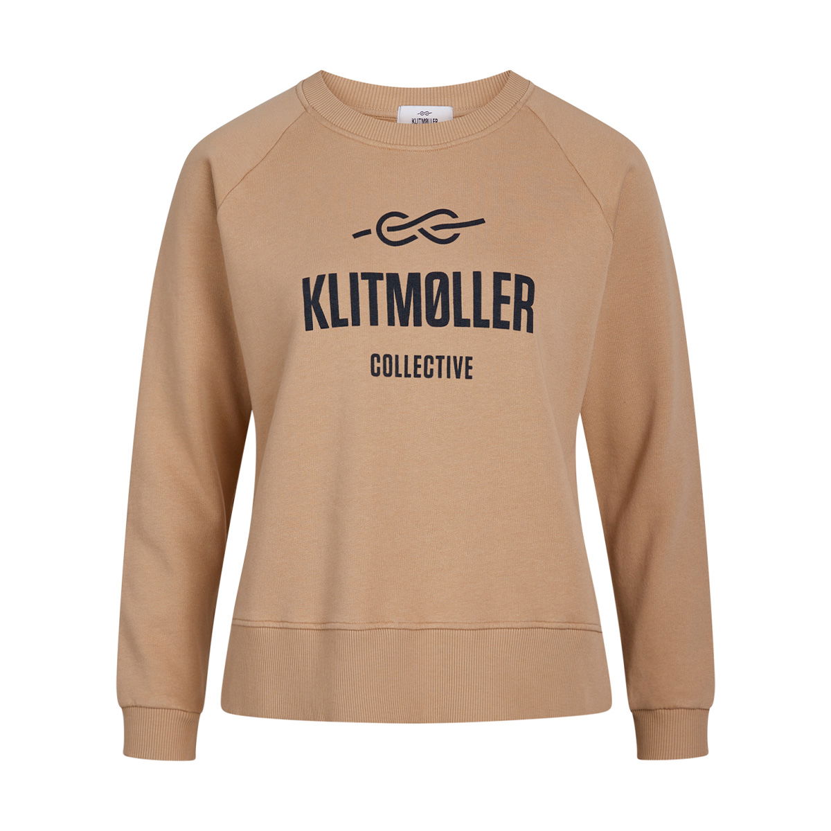 Klitmøller Collective Maja Logo Crew, dame (Sand)