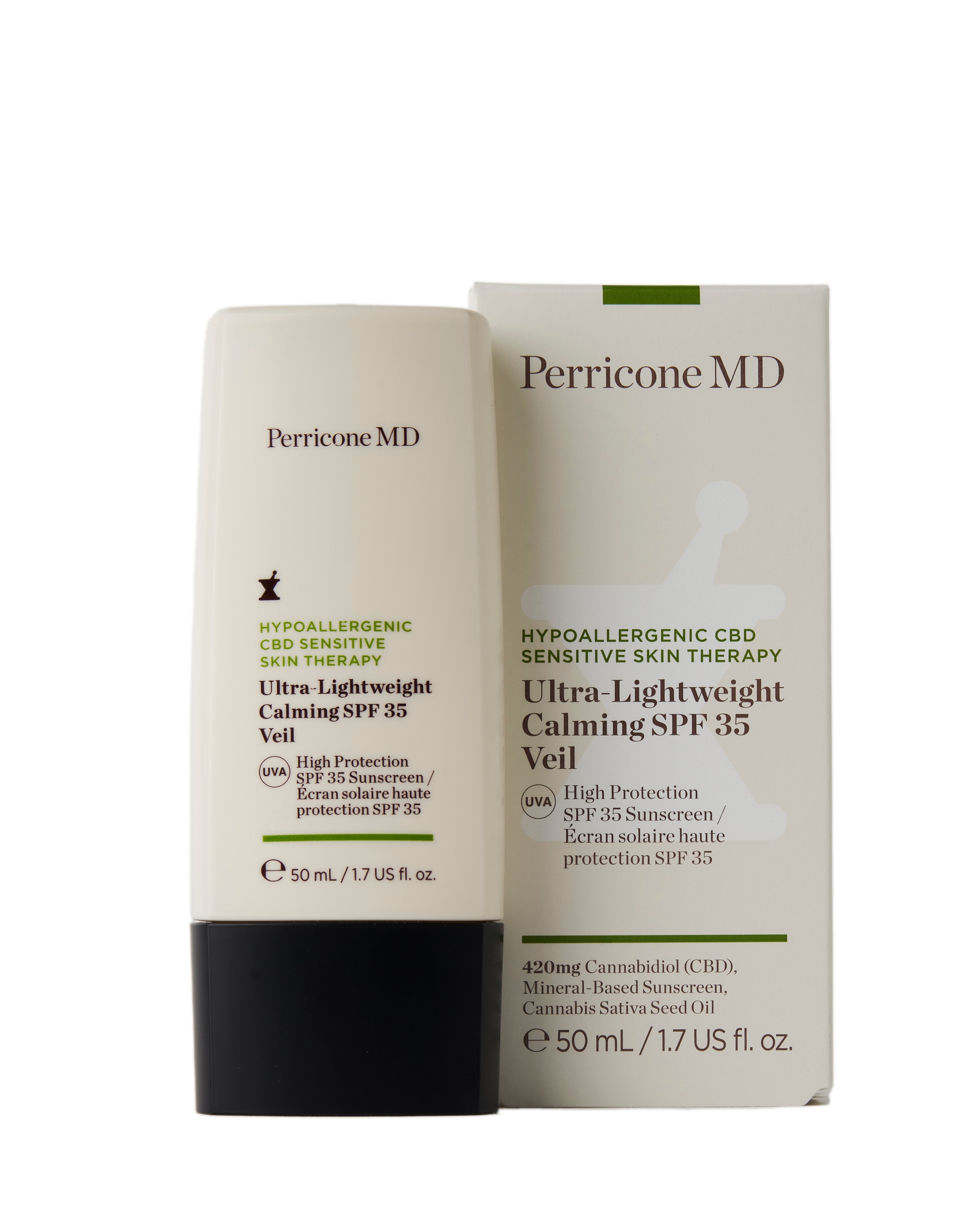 Hypoallergenic CBD Sensitive Skin Therapy Ultra-Lightweight Calming SPF 35 Veil |