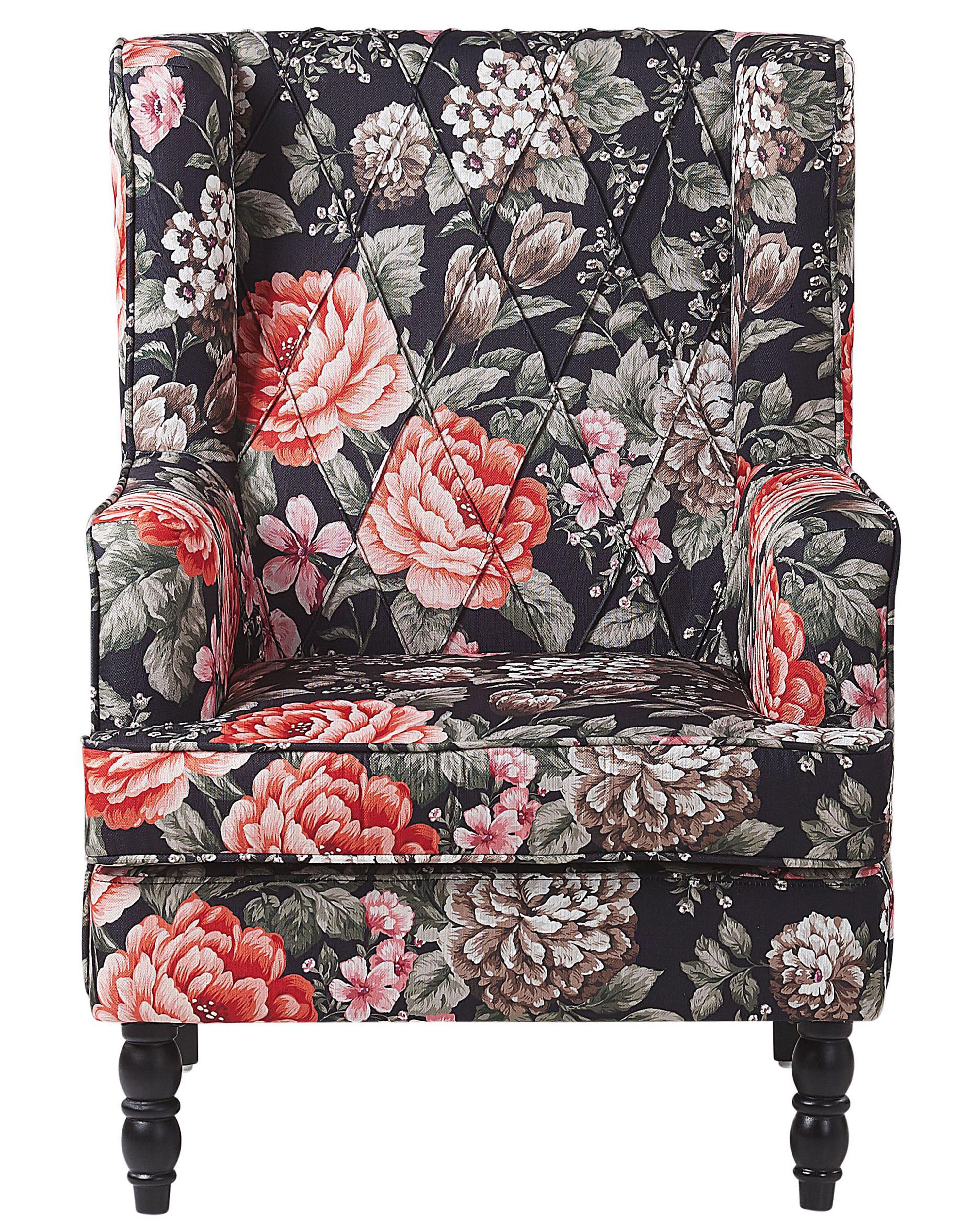 Fauteuil SANDSET met voetenbank Stof Meerkleurig