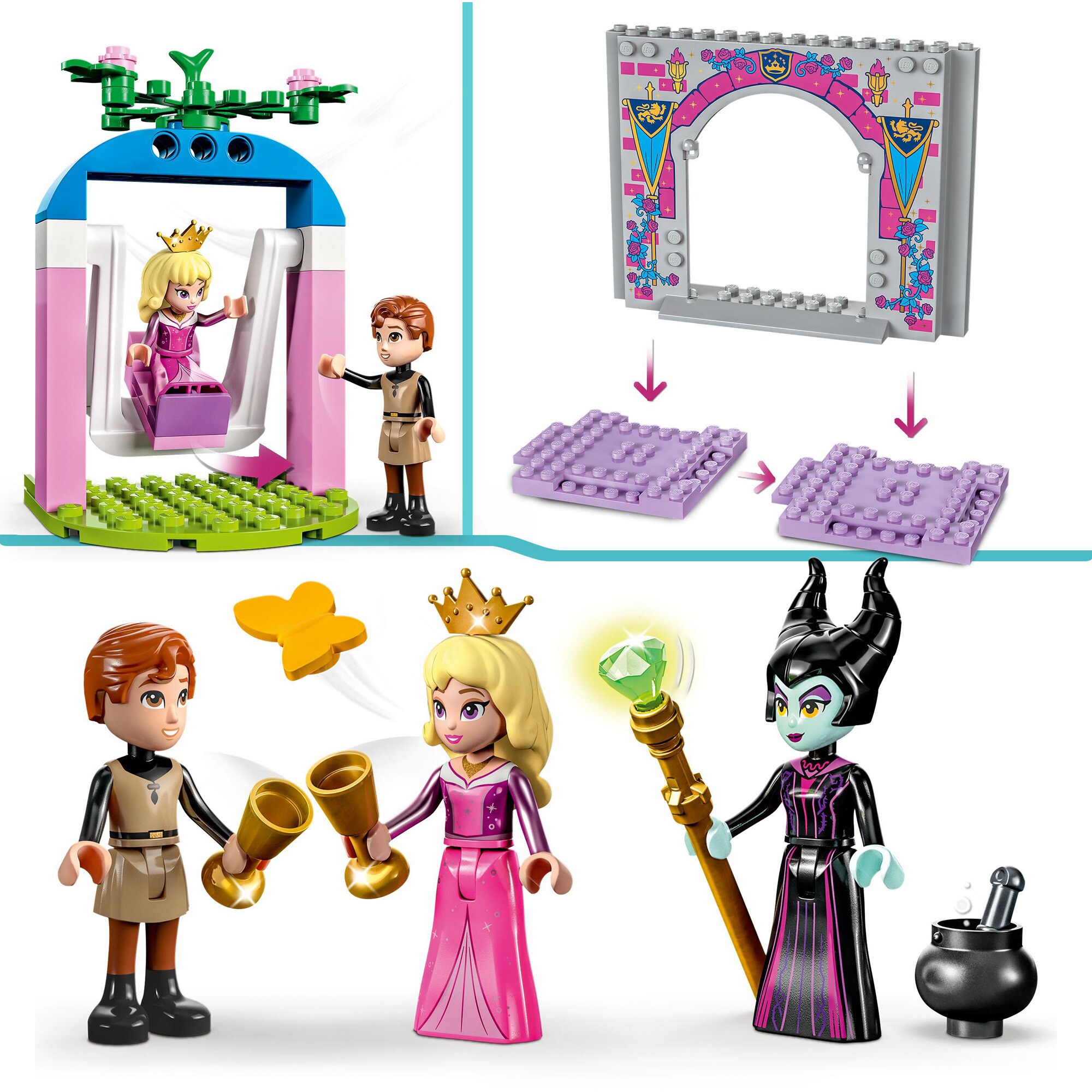 LEGO Konstruktionsspielzeug Disney Princess Auroras Schloss