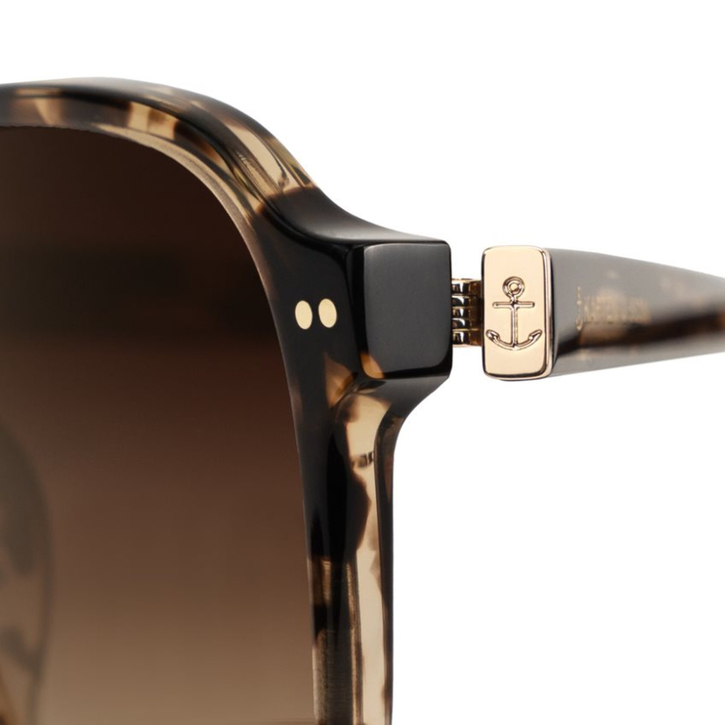 Zurich Oversize Crystal Tortoise Brown
