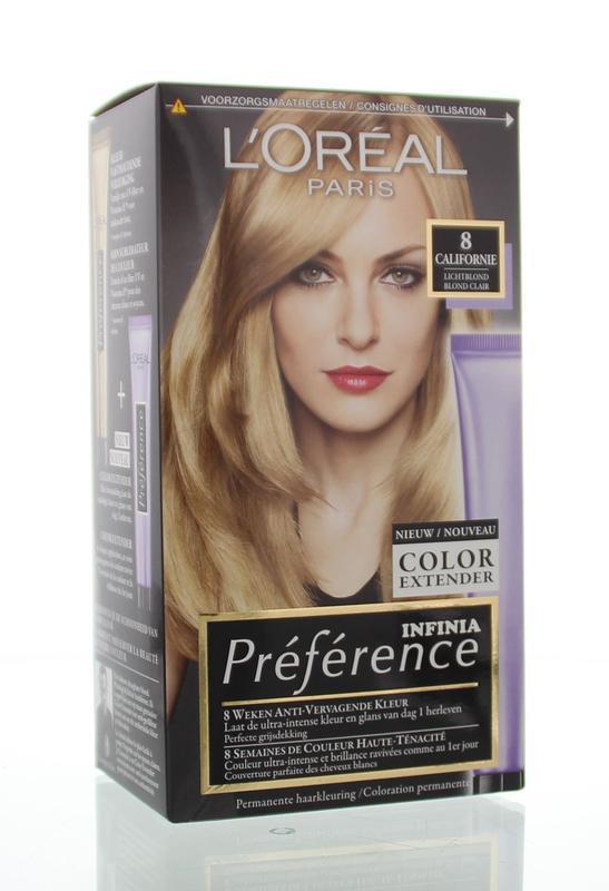 L'Oréal Paris Preference 8 Californie Lichtblond set