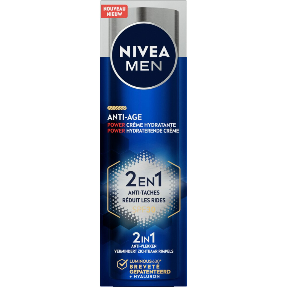 3x Nivea Men Moisturizer Men Luminous SPF 3050 ml