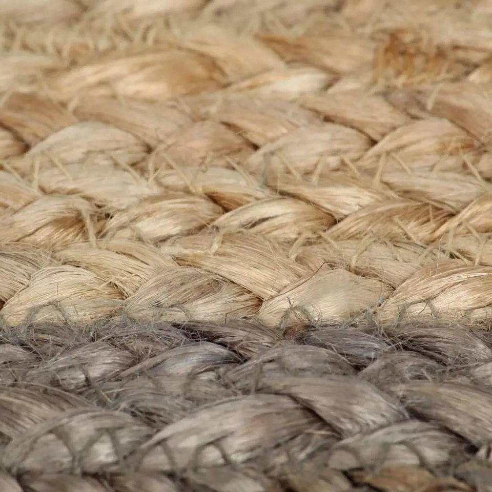 vidaXL Rond Tapijt – Grijs Jute – Ø150 cm – Duurzaam & Natuurlijk
