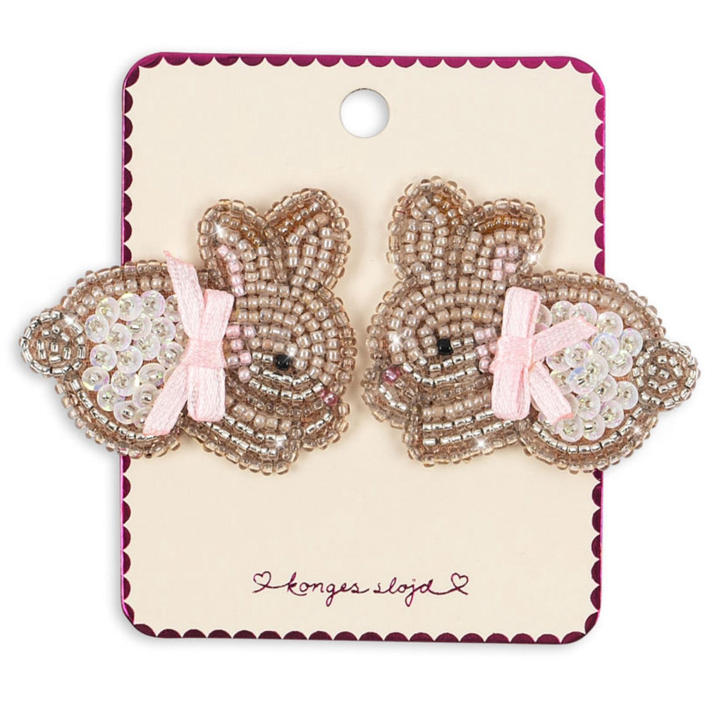 Køb Konges Sløjd Bunny 2 Pak Beaded Bunny Hair Clips