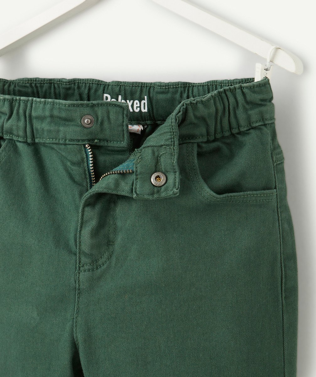 PANTALON RELAXED GARÇON EN VISCOSE RESPONSABLE VERT