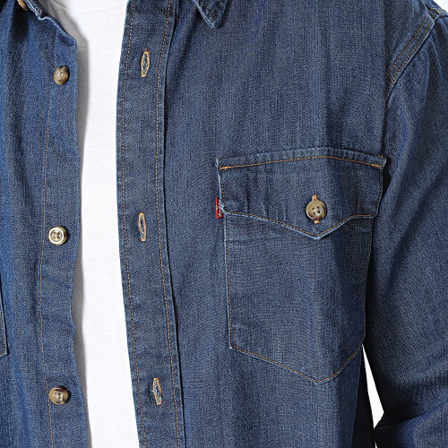 Chemise Jean Manches Longues A1919 Bleu Denim