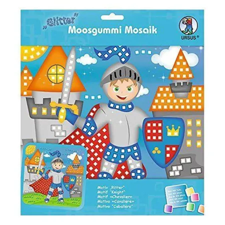 URSUS Moosgummi Mosaikbild Ritter mit Glitter, 434 Teile