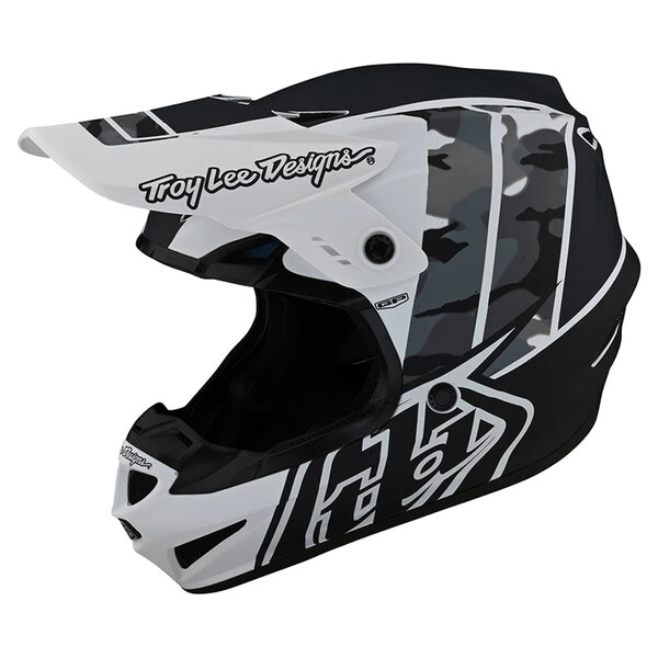 Troy Lee Designs - Casque GP Nova Noir / Blanc / Camouflage Noir