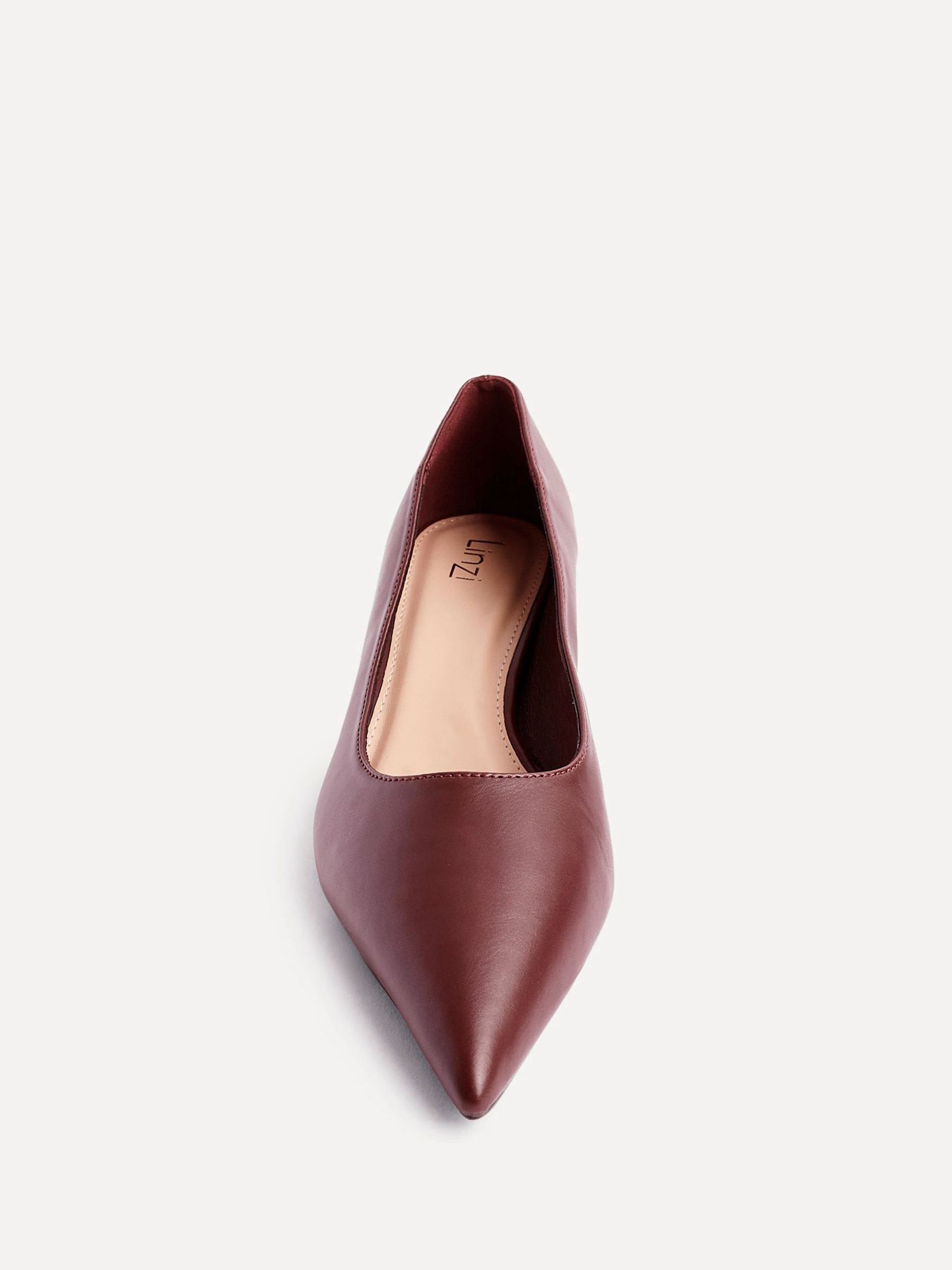 Rood - Linzi Zola Kitten Court Heel
