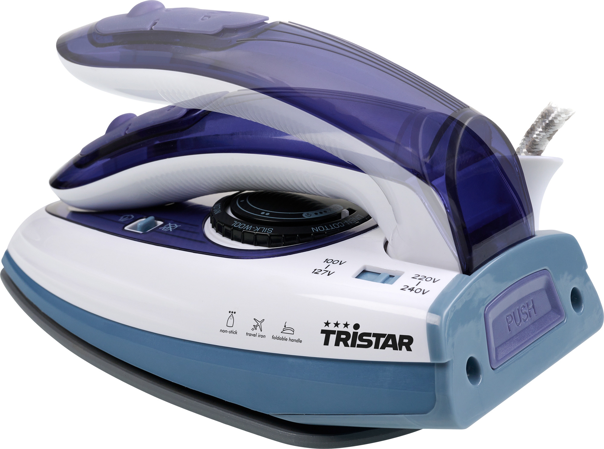 Tristar Reise-Dampfbügeleisen, Klappgriff - 1000 W