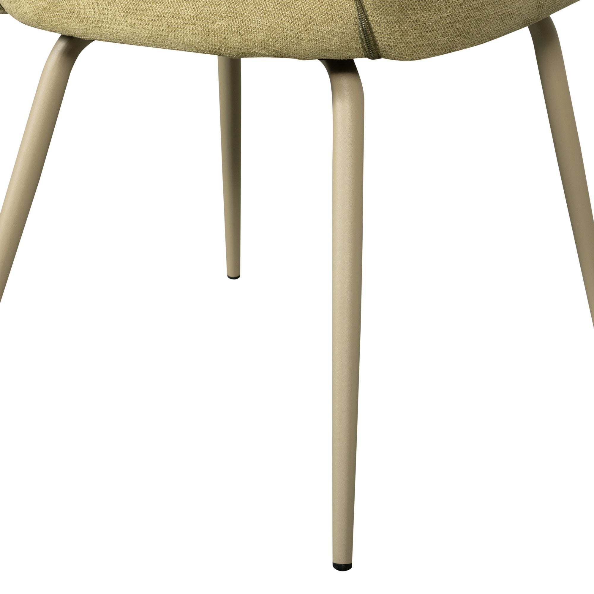 WOOOD Jenny Eetkamerstoelen - Polyester - Sage - Set van 2