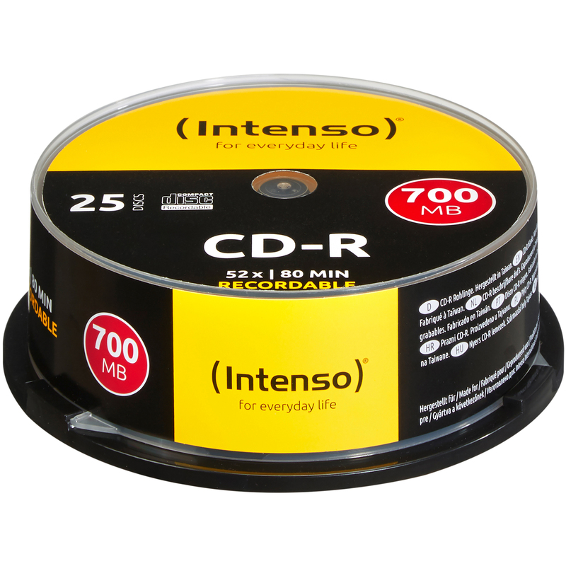 Intenso CD-R, 0.7 GB, Spindel, 25 Stück