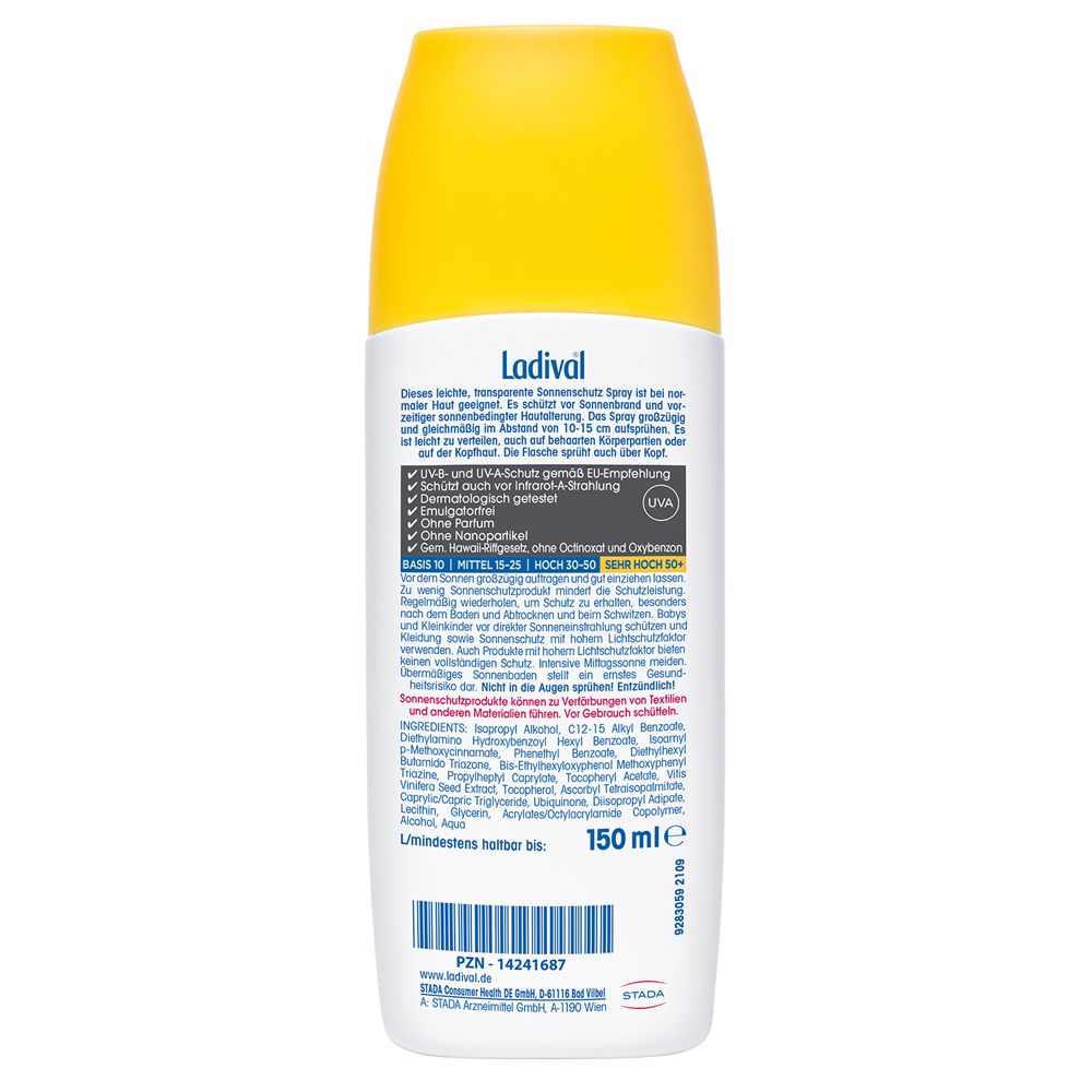 Ladival® Aktiv Spray Sonnenschutz LSF50+