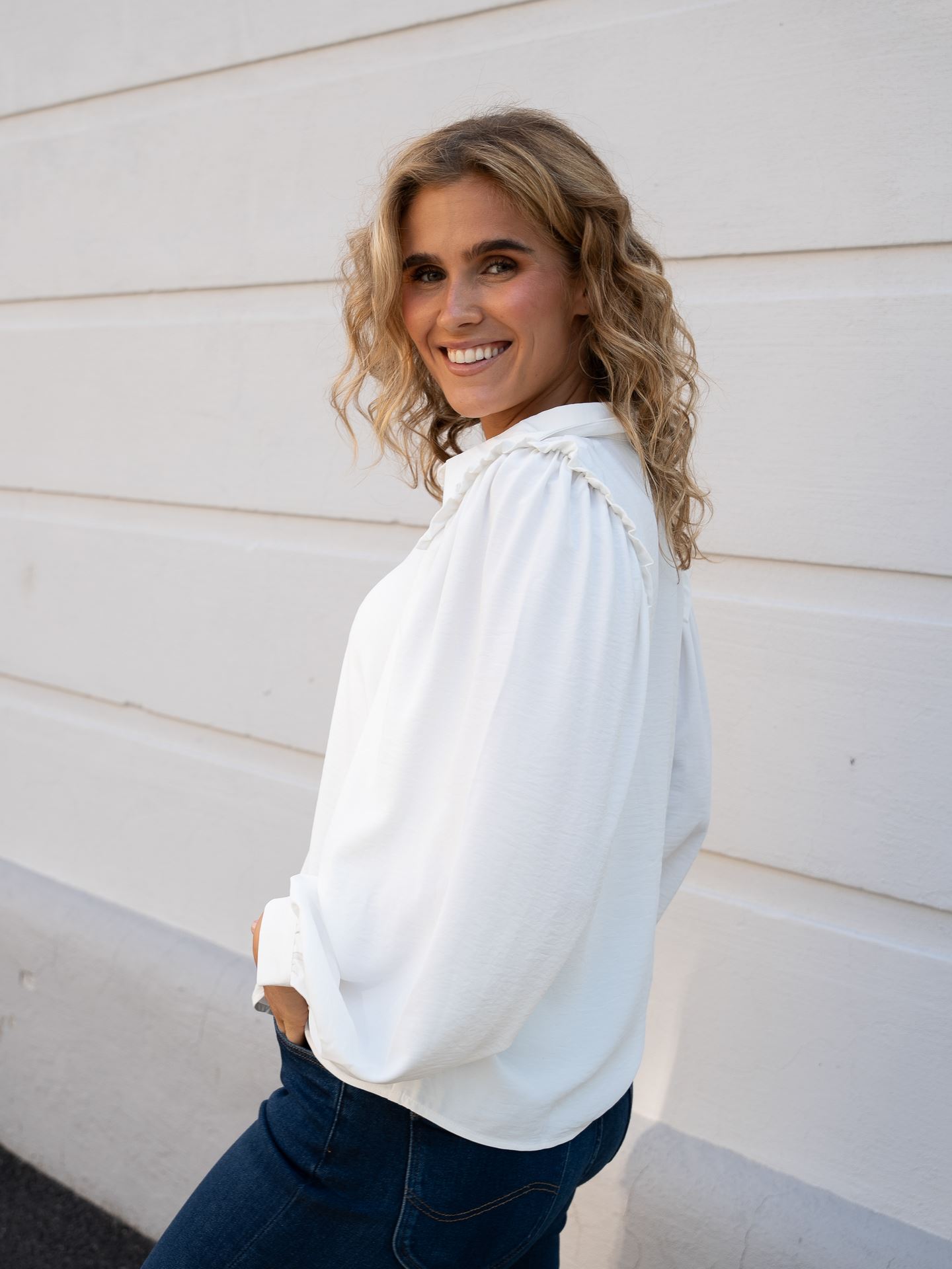 Ani Long Sleeve Frill Shirt