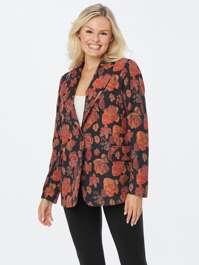 Blazer Blumendruck