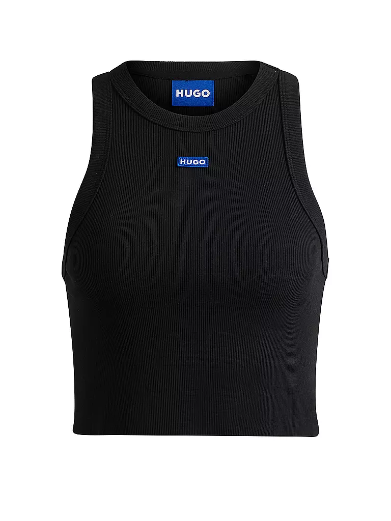 HUGO Top Cropped Fit  schwarz