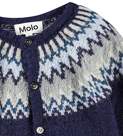 Molo Cardigan - Uld - Bay - Blåes