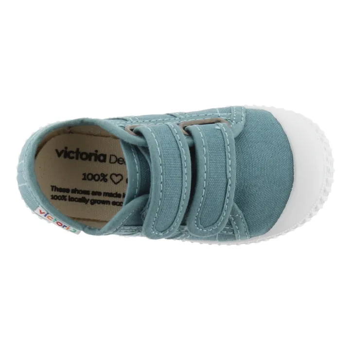 Victoria Baskets Scratchs Tiras Lona | Bleu