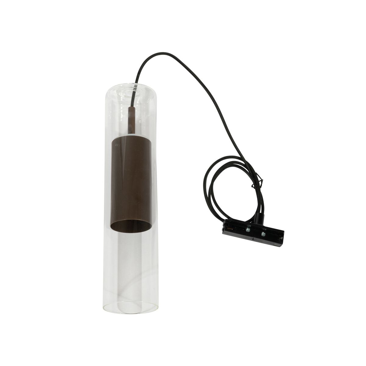 Moderne hanglamp donker brons voor railsysteem 1-fase - Iconic Lloyd