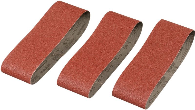 Stanley - Schuurband Set - 3 Stuks - Korrelgrootte 60 - 75 x 533 mm