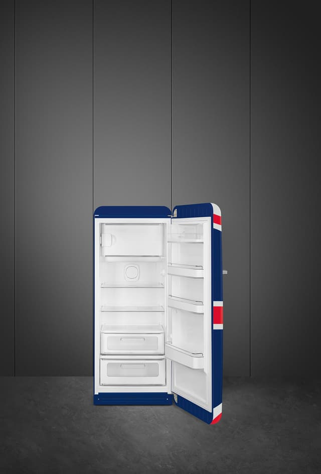 Smeg 50's style køleskab med fryser FAB28RDUJ5 (Union Jack)