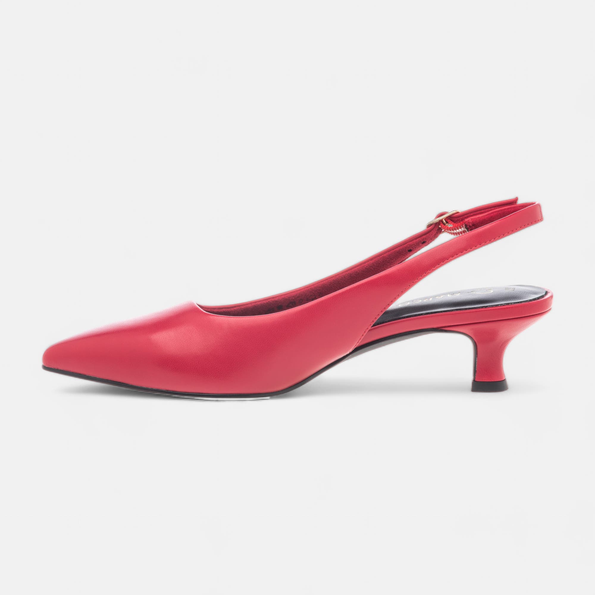 Escarpins avec bride arrière Femme rouge