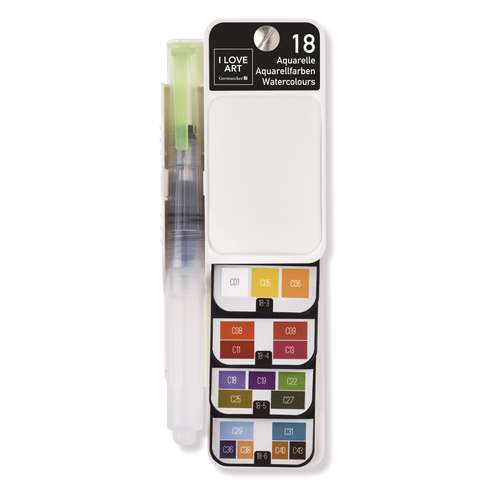 I LOVE ART Aquarellfarben Fächer-Set
