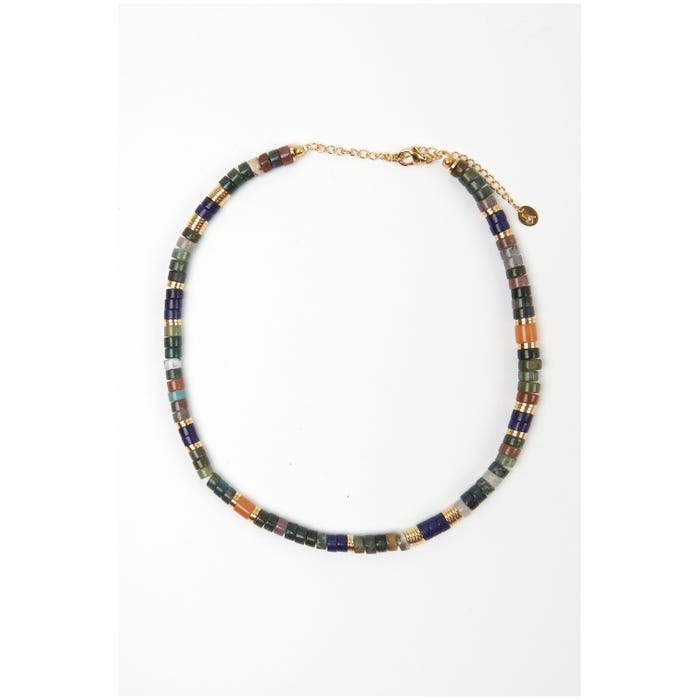 Veritas-Halsketting stones stainless steel
