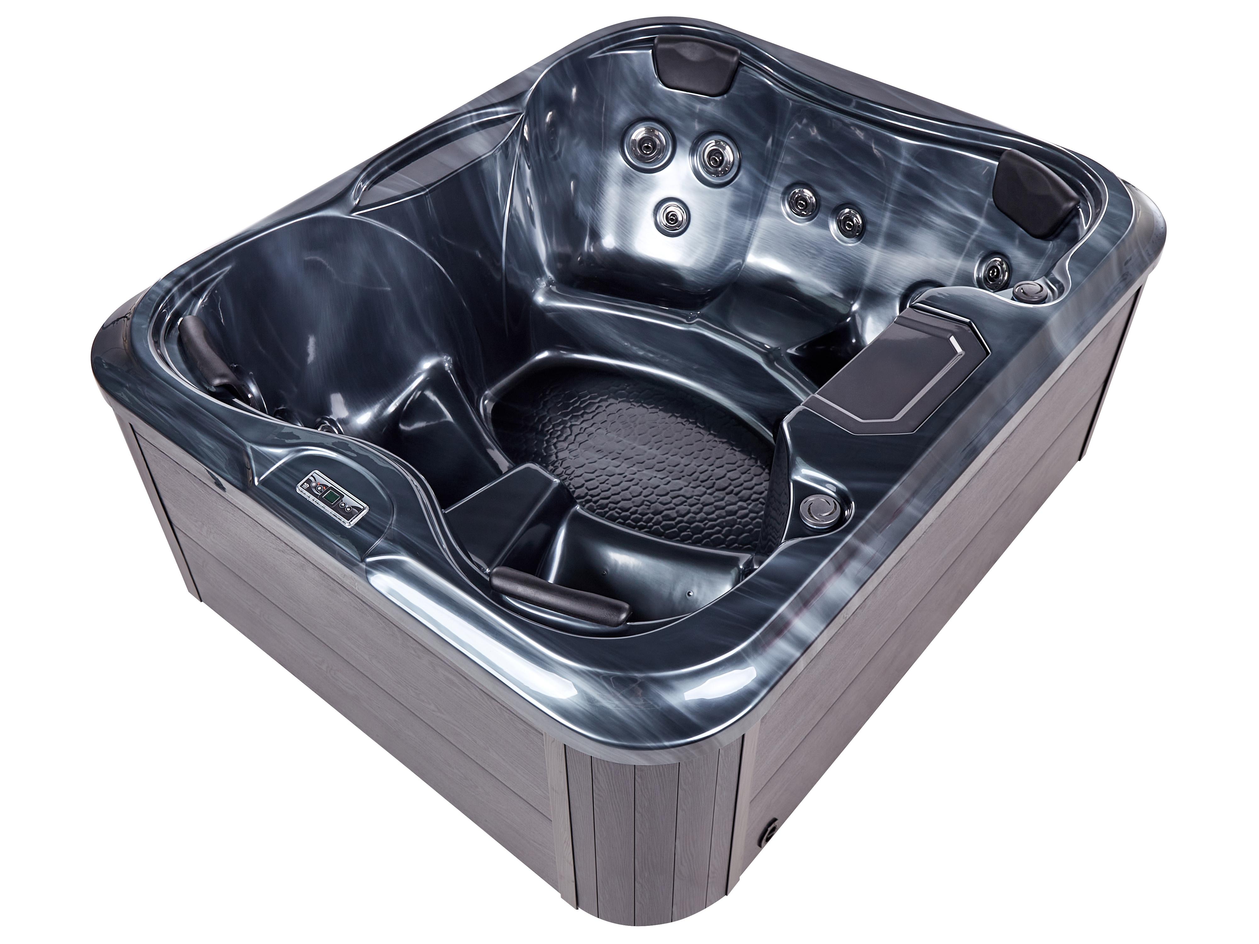 Buiten hottub met LED ARCELIA Grijs
