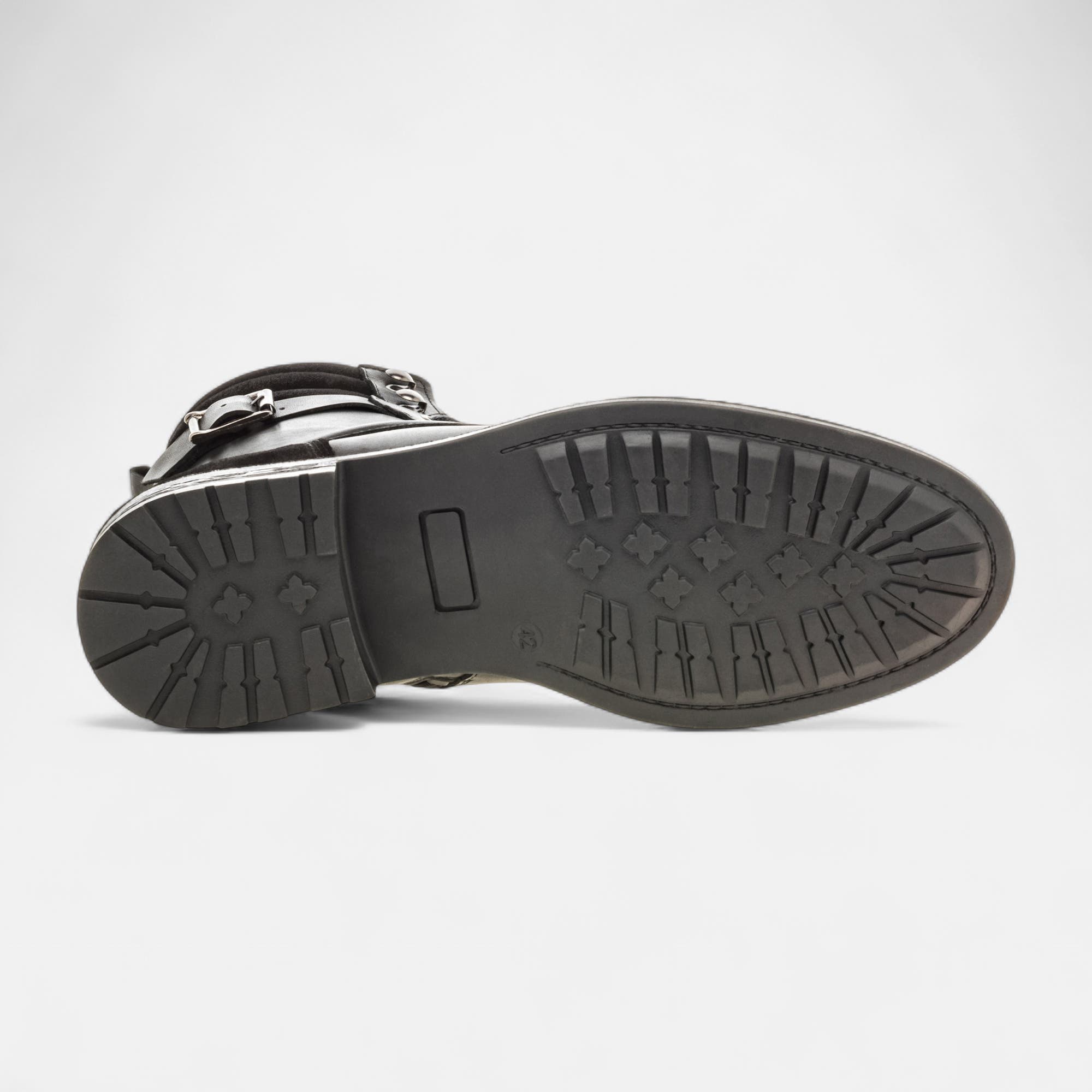 Boots Homme en cuir noir