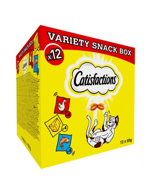 Catisfactions Megabox - Kattensnack - 12x60 g