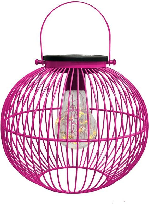 Intratuin solar lantaarn Wenen roze D 20 H 18 cm