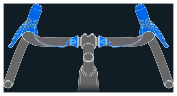 Paire de Manettes Satellites Shimano Di2 SW-RS801-T (Tops) Câble Long (260 mm)