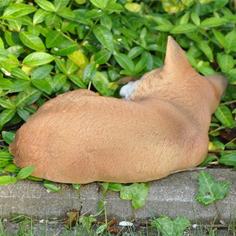 Dazikemo Dekofigur Gartenfigur schlafender Fuchs