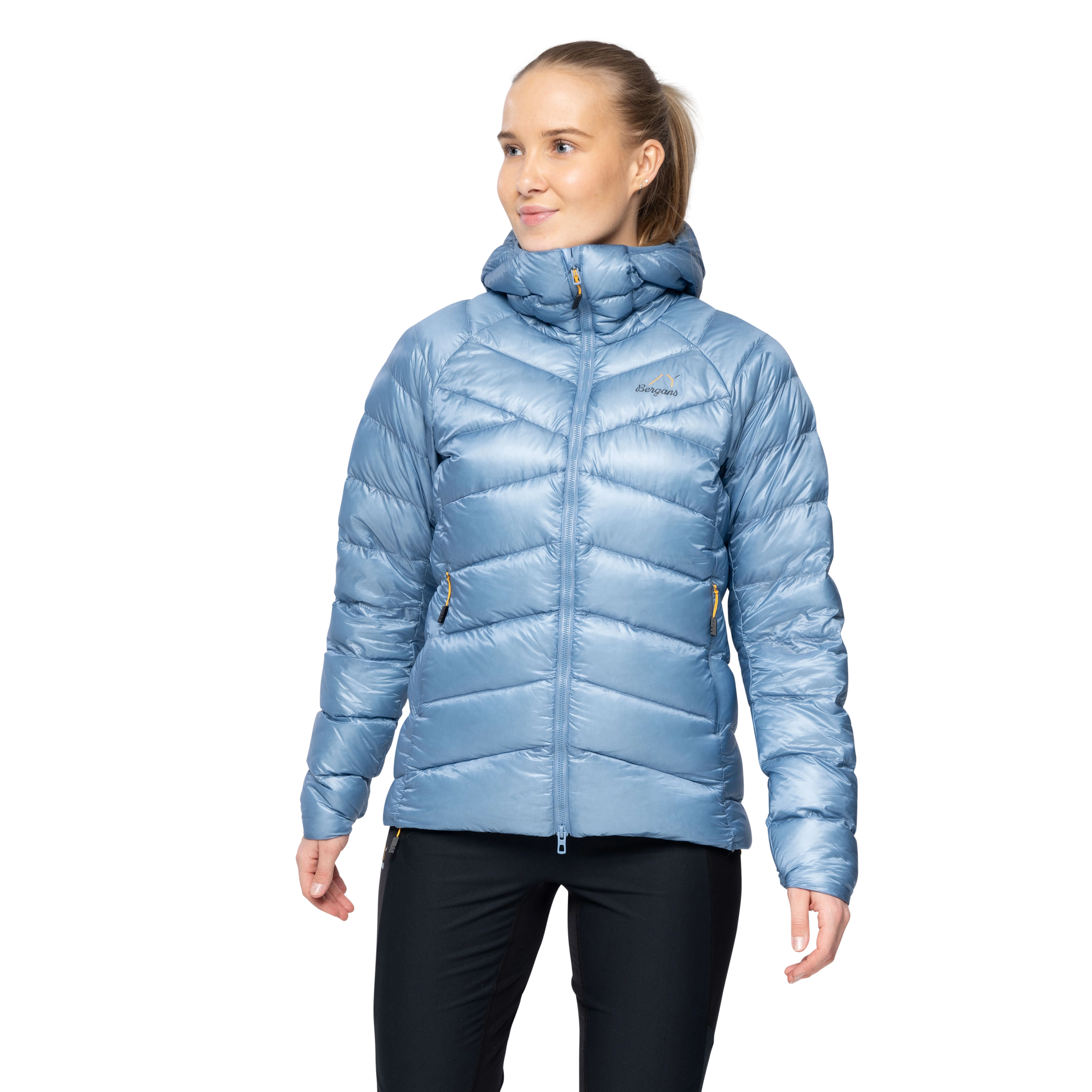 Y LightLine Weightless Down Jacket Hood Women Elemental Blue