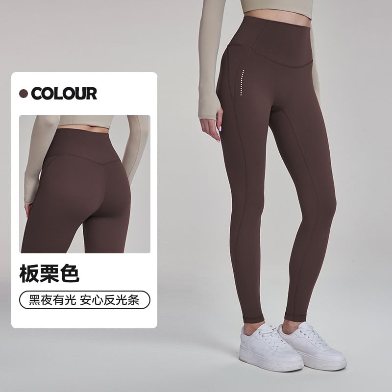 femmal - Hoge taille effen sportlegging