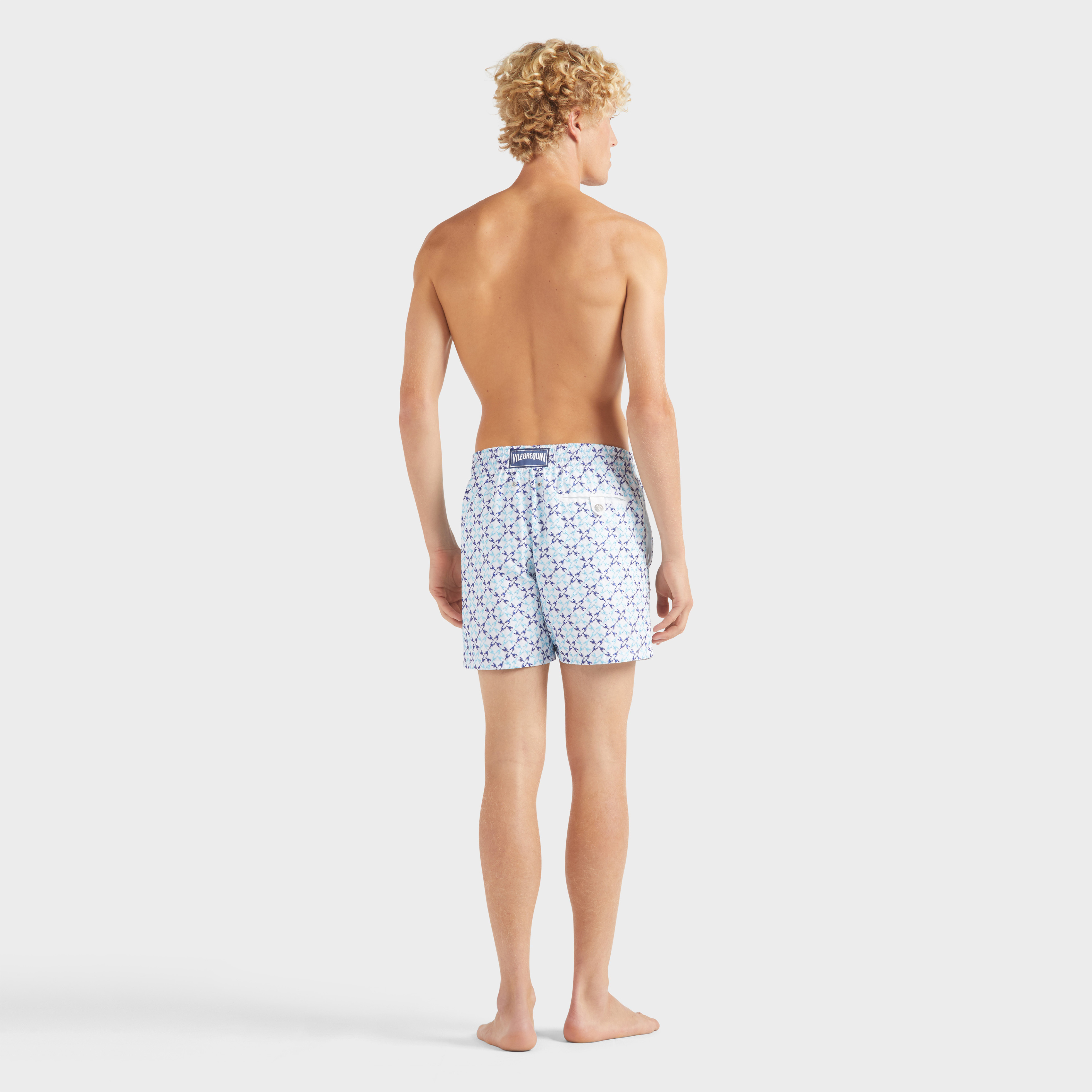 Maillot de bain homme brodé Homard Pixel - Edition Limitée