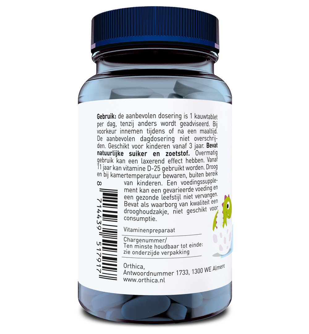 Orthica Dino D  (120 kauwtabletten)