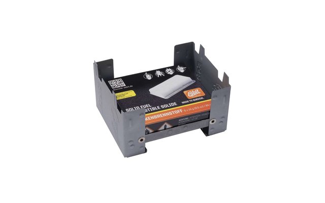 Esbit Taschenkocher mit Windschutzfunktion inkl. Trockenbrennstoff-Tabletten