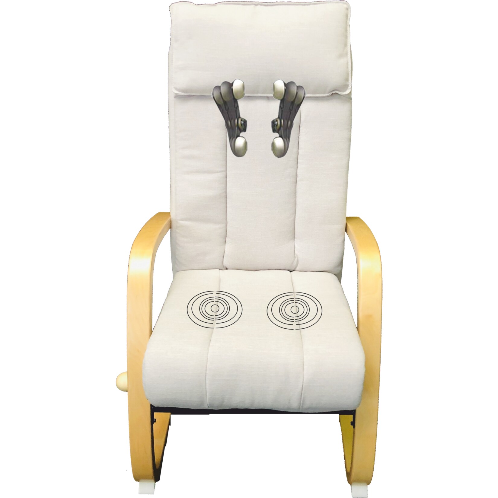 Alpha Techno Relax-Massagesessel AT-233, inkl. Fernbedienung, beige