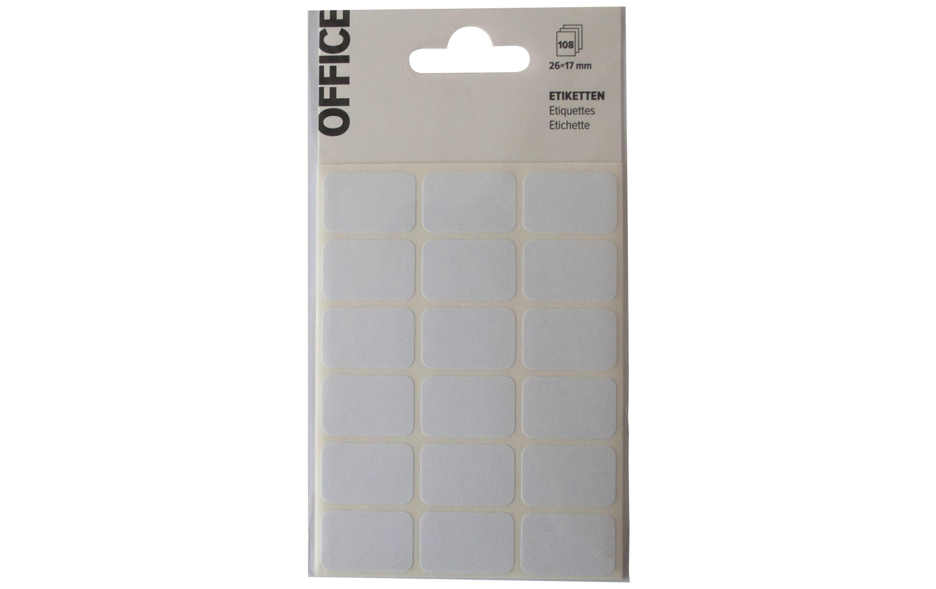 Universal-Etiketten 26 x 17 mm 108 Stk.Selbstklebende Etiketten