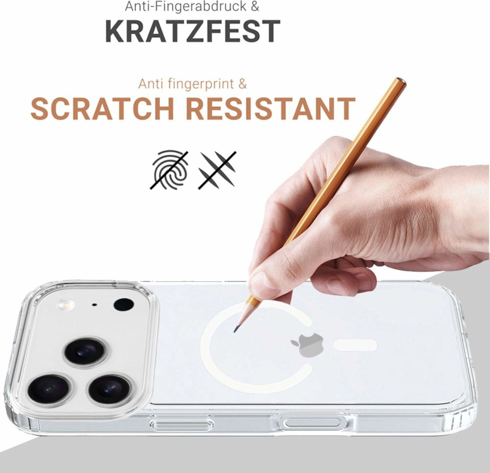 iPhone 17 Pro Max MagSafe Hybrid Hülle TPU Bumper   Acryl Rückseite Pankow (11158) - Transparent