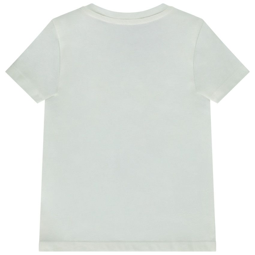 T-shirt manches courtes print fantaisie pour bébé garçon - Ecru