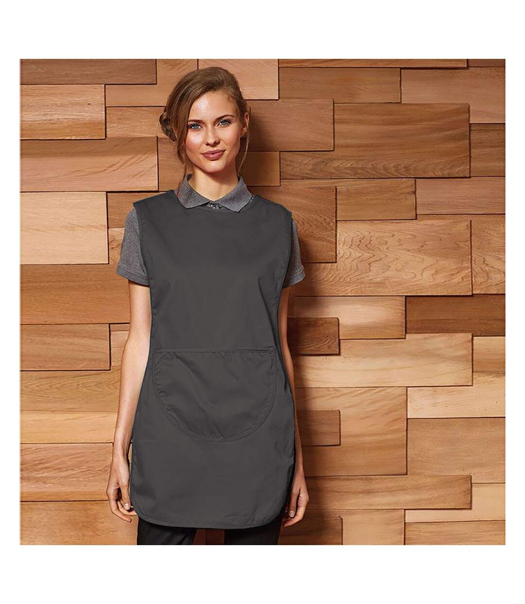 Premier - Tablier avec poche - Femme (Gris foncé) (XL) - UTRW1078