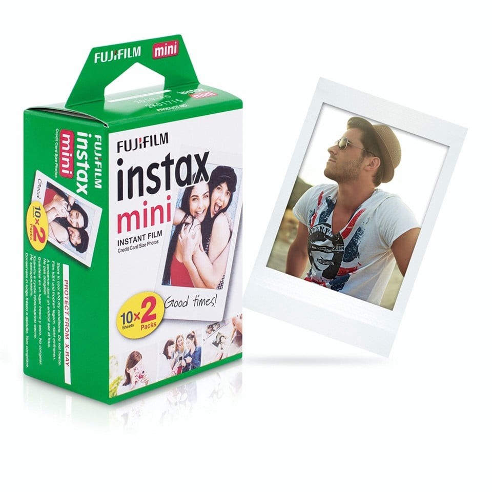 Fuji - Instax Mini 12 Instant Camera - Clay White - BUNDLE