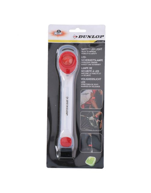 Dunlop Veiligheidsarmband Led - Veiligheidslicht - 20x2 cm Wit Verstelbaar