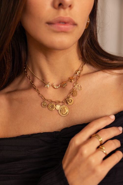 Starry ketting met verschillende bedels